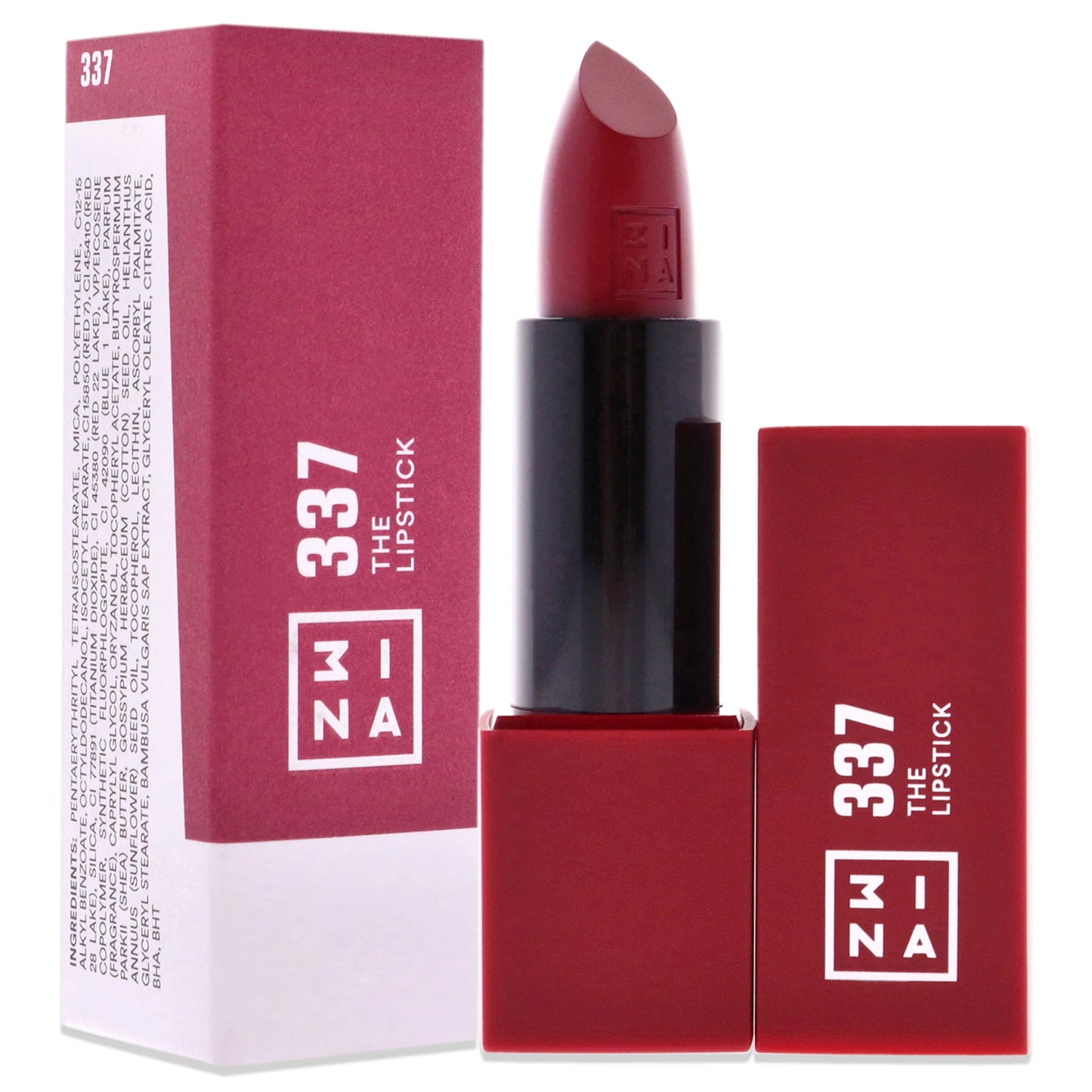 The Lipstick - 337 Deep Burgundy by 3INA for Women - 0.16 oz Lipstick