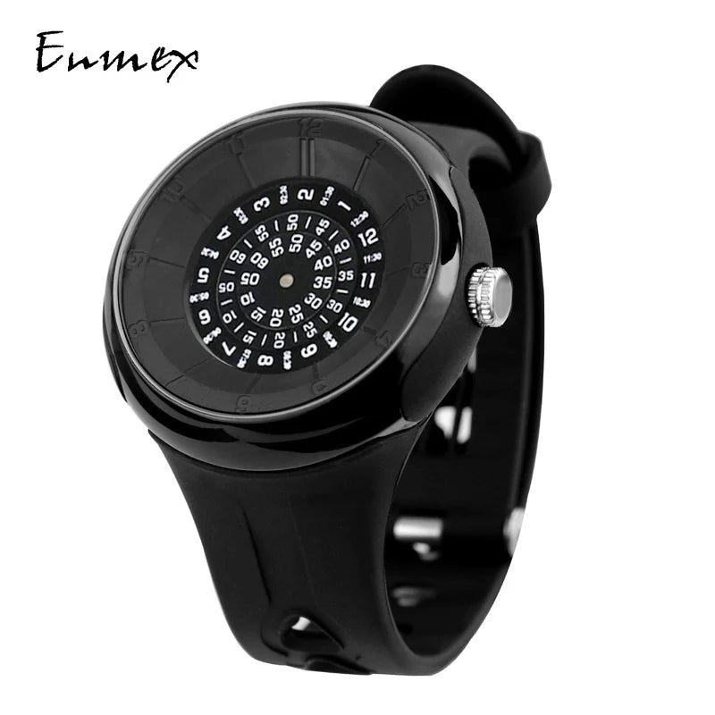 2023 men's gift Enmex creative industrial wristwatch digital design light sports fashion quartz watches