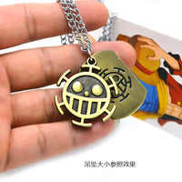 Anime One Piece Necklace Luffy Straw Hat And Skull Logo Dog Tag Pendant Men Fashion Choker Accessories Jewelry Figure Toys