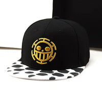 Anime One Piece Portgas.D.Ace Cosplay Hat Cowboy Hat With Bones Skull Toys Cosplay Trafalgar Law Cap Chopper .Luffy straw hat