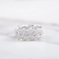 Ready to Ship S925 Sterling Silver Ring 18K Gold Plated Hip Hop Men VVS Moissanite Diamond Ring Factory Price