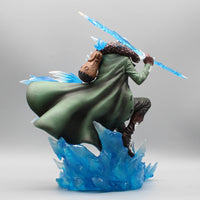 One Piece Aokiji Kuzan Anime Figures 2 Heads 30cm Gk Figurine Pvc LED Luminous Model Statue Collection Decora Toy Christmas Gift