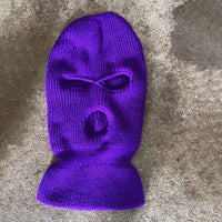 Motorcycle Windproof Full Face Knit Hats Custom SkiMask Men Warm Wool
