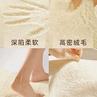 Cartoon Anime One Piece Luffy Straw Hat Group Flag Carpet Short velvet Thick Bedroom, living room, door mat, bedside blanket