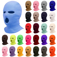 Motorcycle Windproof Full Face Knit Hats Custom SkiMask Men Warm Wool