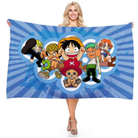 Anime One Piece 75*150cm Polyester Pirate Monkey D.Luffy Skull Flag One Piece Straw Hat Pirates Trumpet Banner Flag Gifts 