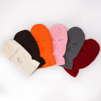 Motorcycle Windproof Full Face Knit Hats Custom SkiMask Men Warm Wool