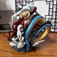 One Piece Monkey D Luffy Gear 4 17cm Anime Figurine Model GK Action Figure PVC Statue Collection Toy Figma