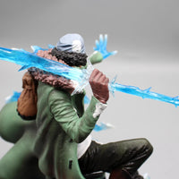 One Piece Aokiji Kuzan Anime Figures 2 Heads 30cm Gk Figurine Pvc LED Luminous Model Statue Collection Decora Toy Christmas Gift