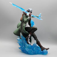One Piece Aokiji Kuzan Anime Figures 2 Heads 30cm Gk Figurine Pvc LED Luminous Model Statue Collection Decora Toy Christmas Gift
