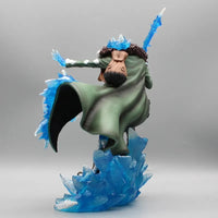 One Piece Aokiji Kuzan Anime Figures 2 Heads 30cm Gk Figurine Pvc LED Luminous Model Statue Collection Decora Toy Christmas Gift