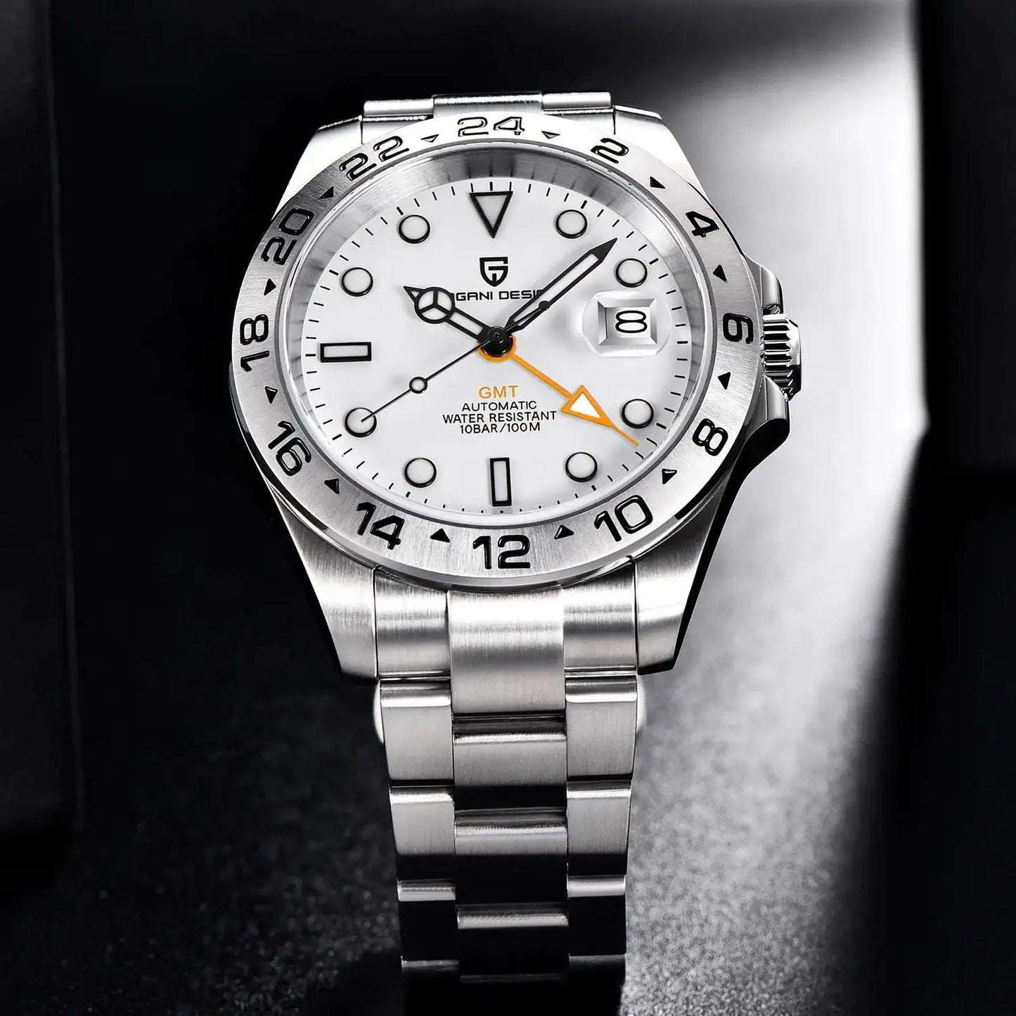 Pagani Design 2025 new 42MM fashionable men's automatic mechanical watch luxury sapphire stainless steel waterproof 10Bar lumino