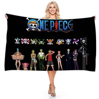 Anime One Piece 75*150cm Polyester Pirate Monkey D.Luffy Skull Flag One Piece Straw Hat Pirates Trumpet Banner Flag Gifts 