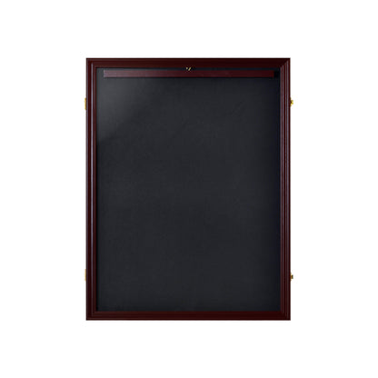 Football Baseball Basketball Hockey Jersey Display Case Frame,With UV Protection Acrylic Wood Hanger, Brown