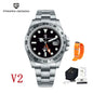 Pagani Design 2025 new 42MM fashionable men's automatic mechanical watch luxury sapphire stainless steel waterproof 10Bar lumino