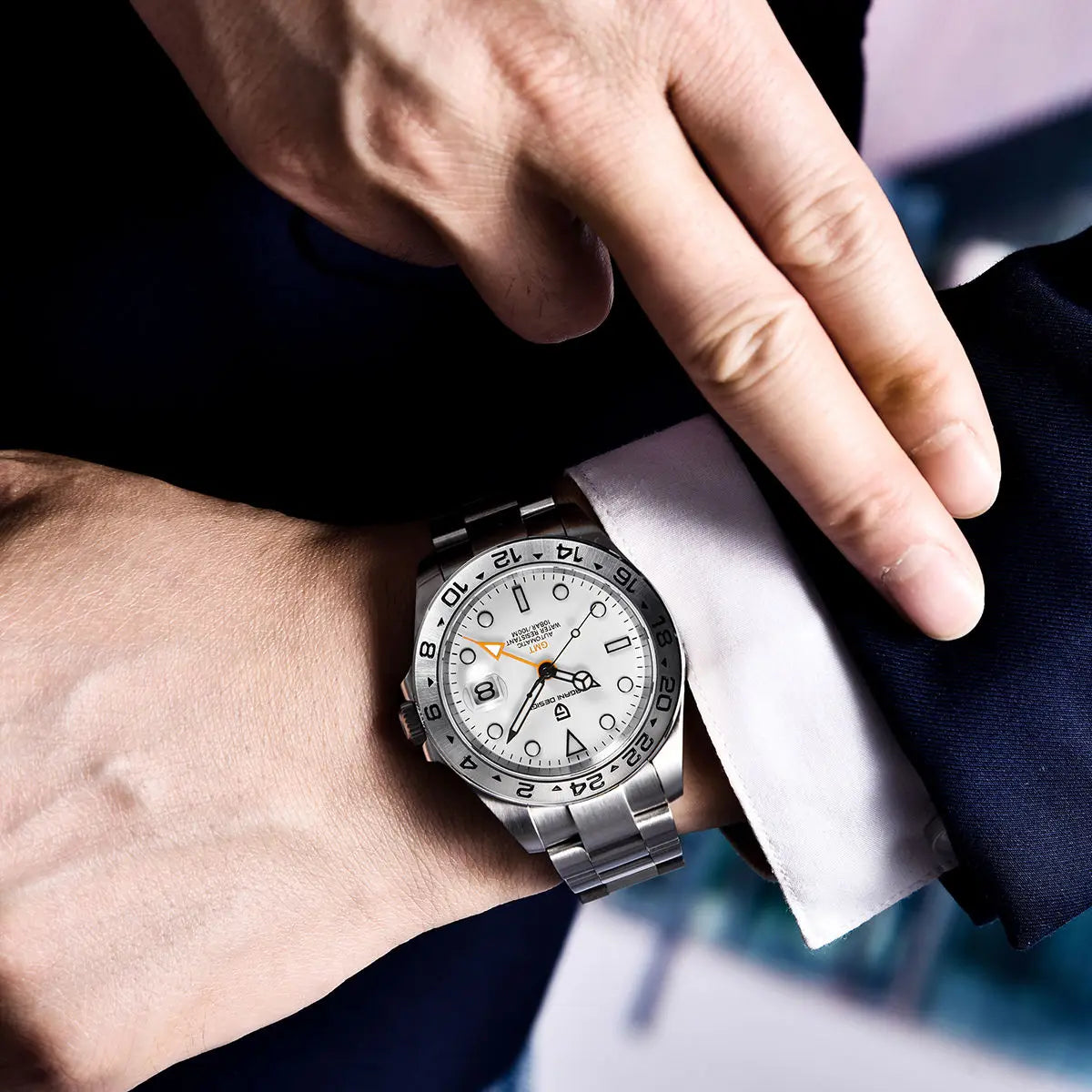Pagani Design 2025 new 42MM fashionable men's automatic mechanical watch luxury sapphire stainless steel waterproof 10Bar lumino