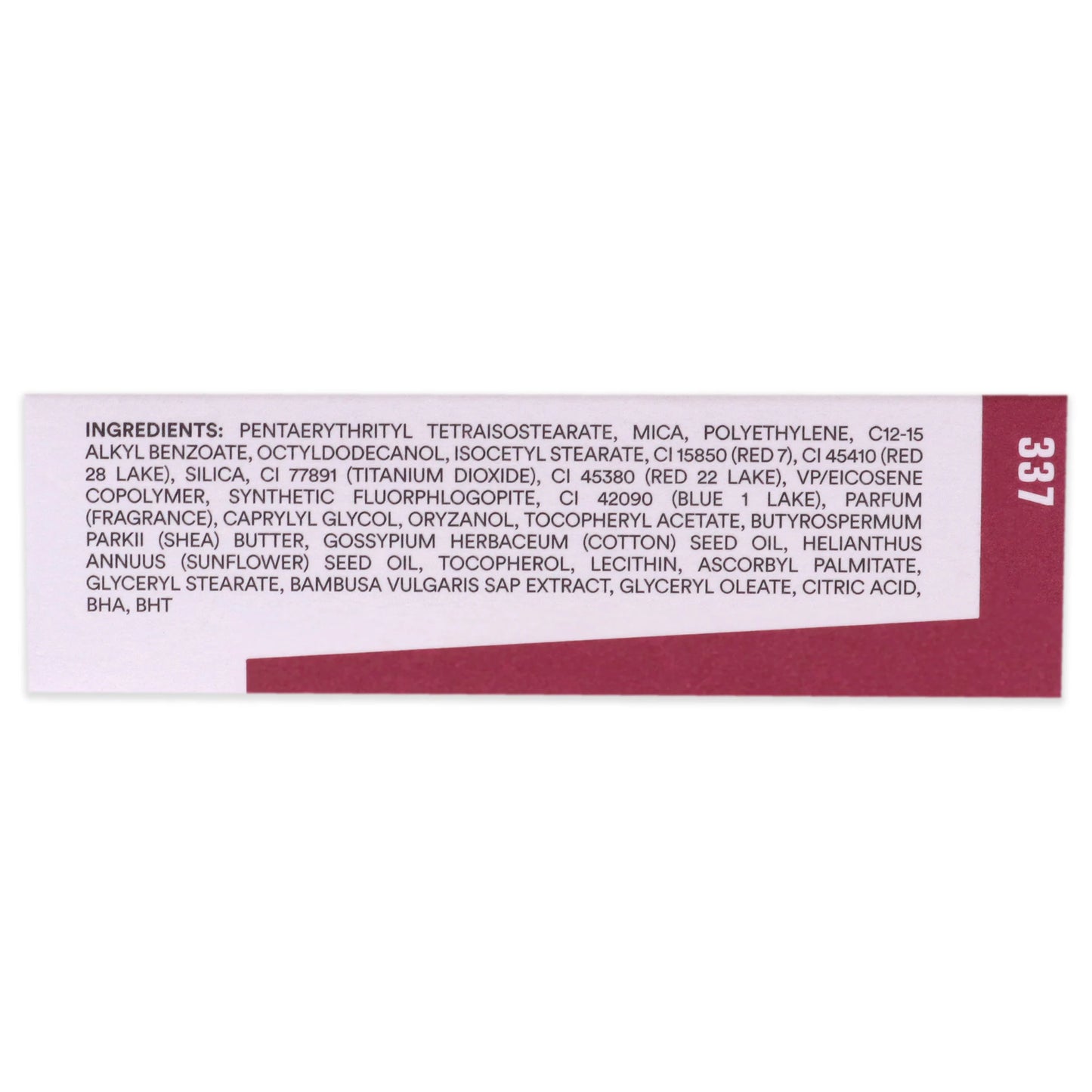 The Lipstick - 337 Deep Burgundy by 3INA for Women - 0.16 oz Lipstick