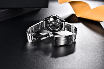 Pagani Design 2025 new 42MM fashionable men's automatic mechanical watch luxury sapphire stainless steel waterproof 10Bar lumino