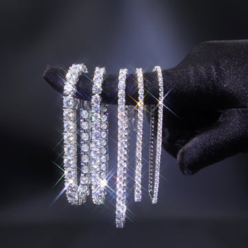 Moissanite Tennis Diamond Chain 3mm 4mm 925 Silver Gold Plated Fine Jewelry Bracelet VVS Moissanite Tennis Chain for Men Women