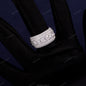 Ready to Ship S925 Sterling Silver Ring 18K Gold Plated Hip Hop Men VVS Moissanite Diamond Ring Factory Price