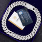 RTS 925 Sterling Silver Gold Plated Moissanite Cuban Chain Hip Hop Jewelry 20MM 22MM Wide Vvs Moissanite Cuban Link Chain