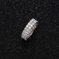Hiphop Men Women Fine Jewelry 18k Gold Plated 925 Sterling Silver VVS Moissanite Diamond Cross Star Ring Pass Diamond Tester