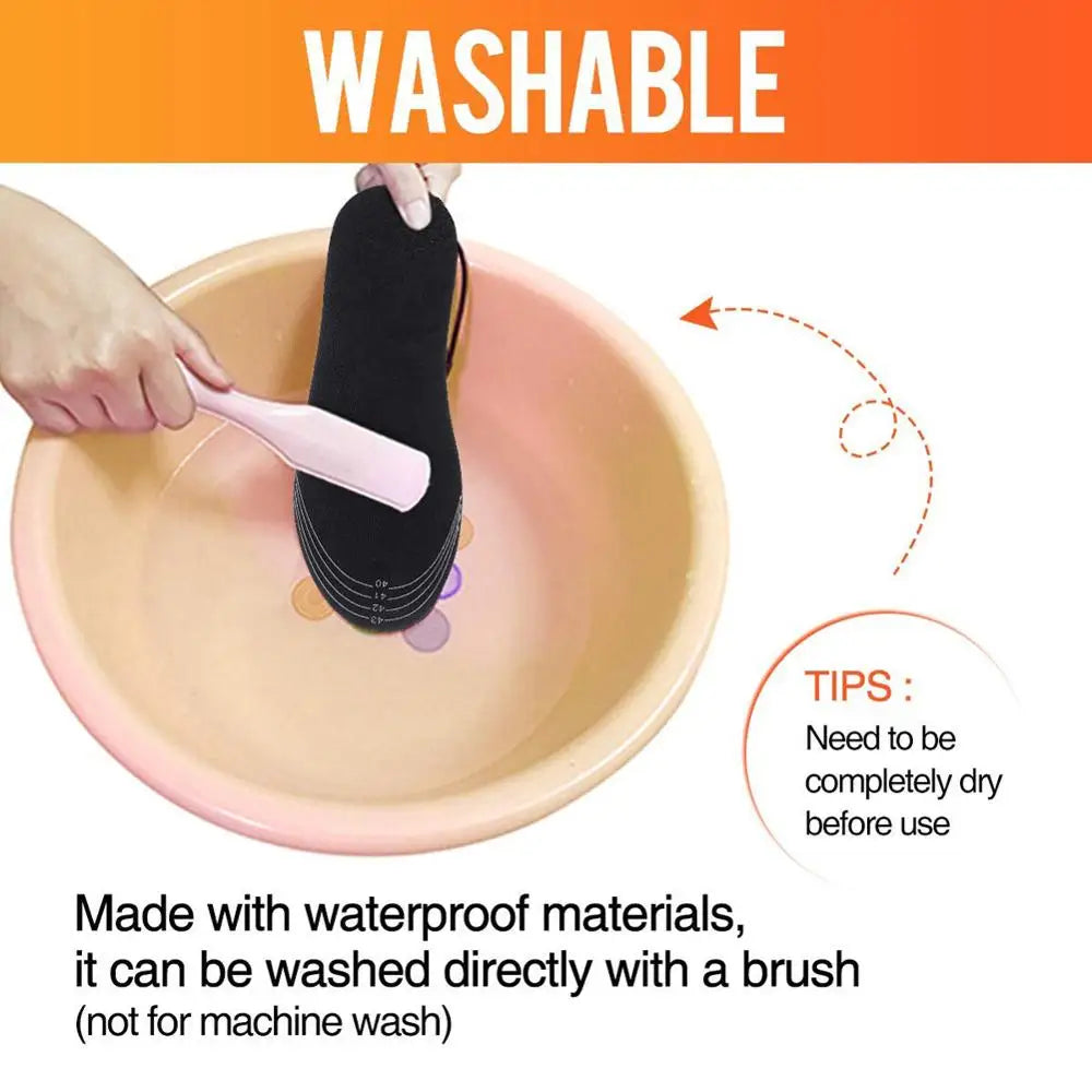 USB Heated Shoe Insoles Feet Warm Sock