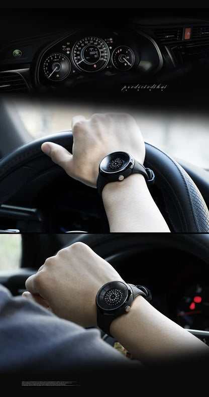 2023 men's gift Enmex creative industrial   wristwatch digital design light sports fashion quartz watches