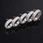 Ready to Ship S925 Sterling Silver Ring 18K Gold Plated Hip Hop Men VVS Moissanite Diamond Ring Factory Price
