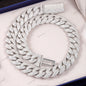 RTS 925 Sterling Silver Gold Plated Moissanite Cuban Chain Hip Hop Jewelry 20MM 22MM Wide Vvs Moissanite Cuban Link Chain