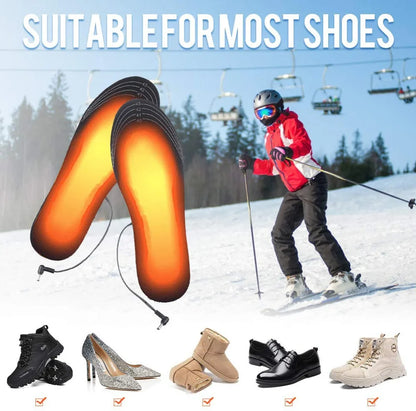 USB Heated Shoe Insoles Feet Warm Sock