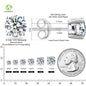 Luxury Moissanite Stud 1ct VVS 925 Sterling Silver Men Women Jewelry Flower Cluster Halo Diamond Earrings With GRA Certificate