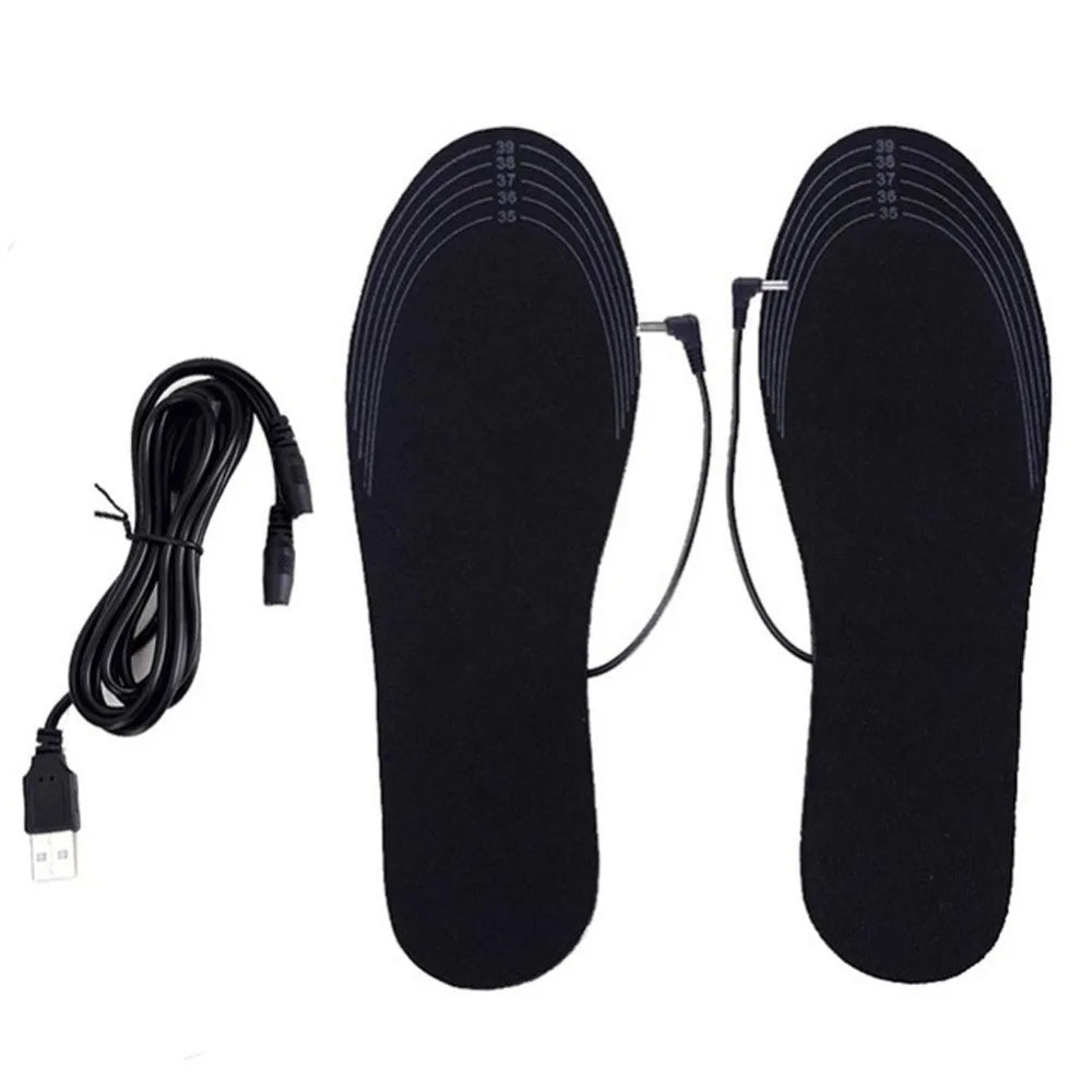 USB Heated Shoe Insoles Feet Warm Sock