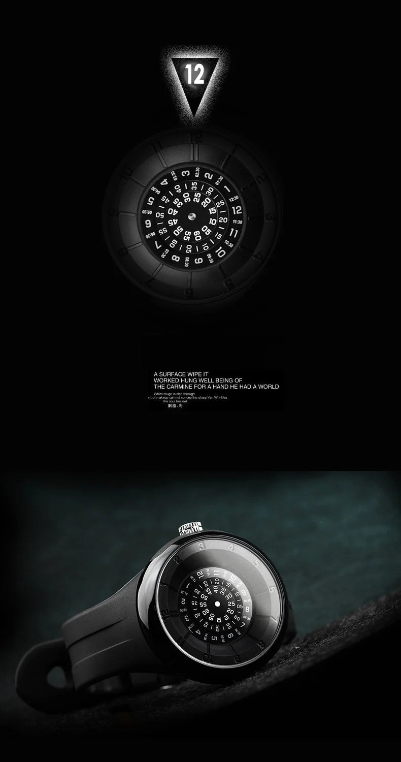 2023 men's gift Enmex creative industrial   wristwatch digital design light sports fashion quartz watches