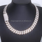 15-20mm Wide VVS Moissanite Diamond Necklace Bracelet 925 Solid Silver Gold Moissanite Cuban Link Chain with GRA Certificate