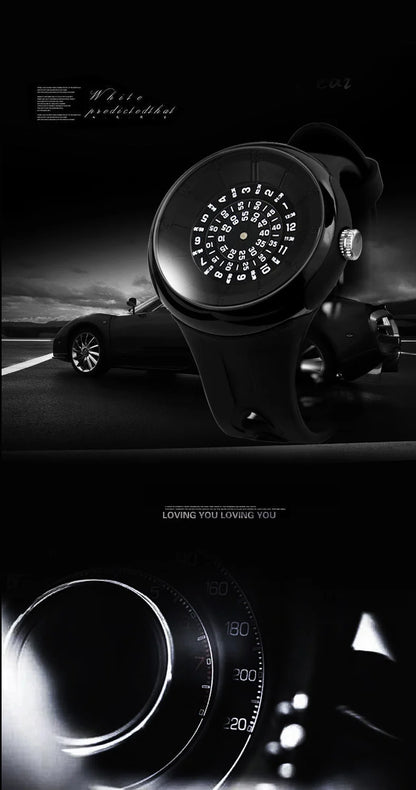 2023 men's gift Enmex creative industrial   wristwatch digital design light sports fashion quartz watches