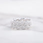 Ready to Ship S925 Sterling Silver Ring 18K Gold Plated Hip Hop Men VVS Moissanite Diamond Ring Factory Price
