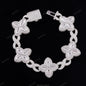 XG Green Marquise Moissanite Bracelets Iced Out Pass Diamond Tester 925 Silver Plated Gold Fine Jewelry Bracelets