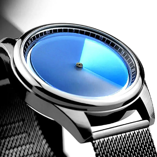 Men's Special Edition Quartz Watch Unique Creative Design Stainless Steel Band Christmas New Year Gift Fashion & Casual