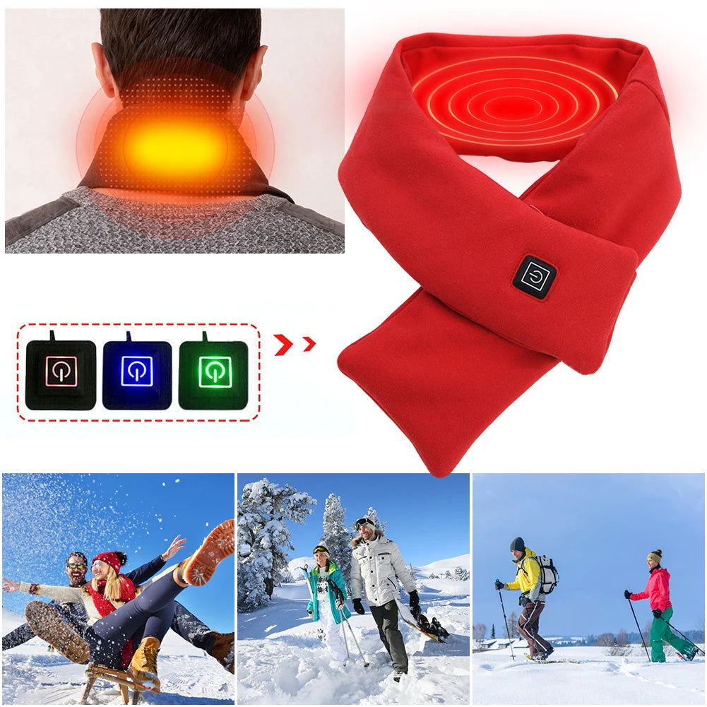 Electric Heating Scarf USB Charging Electric Heated Scarf Washable
