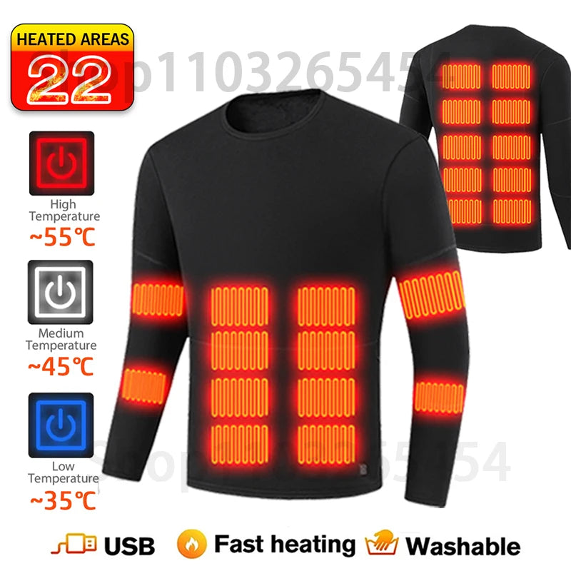 New 52 Areas Heated Underwear Winter