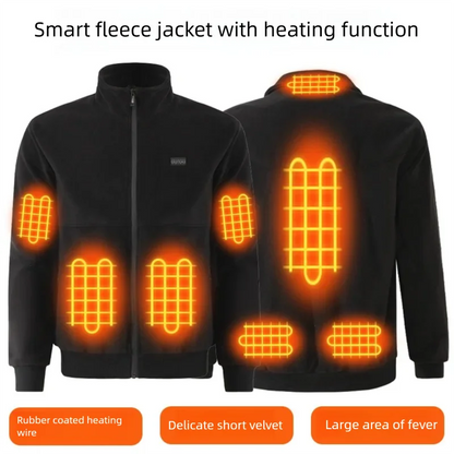 Men's Winter Smart USB Constant Temperature Graphene Fleece Warmth Coat