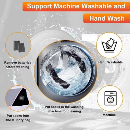 Heating Socks with Battery Box Rechargeable Anti-Cold Men
