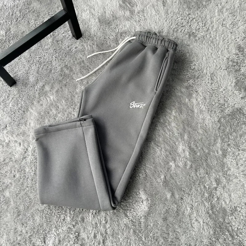 Autumn and Winter Street Casual Loose High-waisted Sweatpants Men