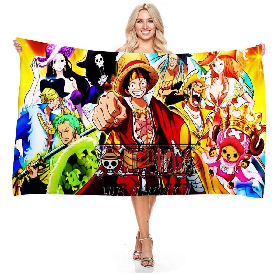 Anime One Piece 75*150cm Polyester Pirate Monkey D.Luffy Skull Flag One Piece Straw Hat Pirates Trumpet Banner Flag Gifts ﻿