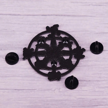 One Piece Rudder Brooch One Piece Monkey D. Luffy Skull Flag J1 Brooch skull Enamel Pin Lapel Pins Badge Hats Clothes Backpack