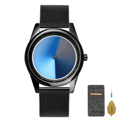 Men's Special Edition Quartz Watch Unique Creative Design Stainless Steel Band Christmas New Year Gift Fashion & Casual