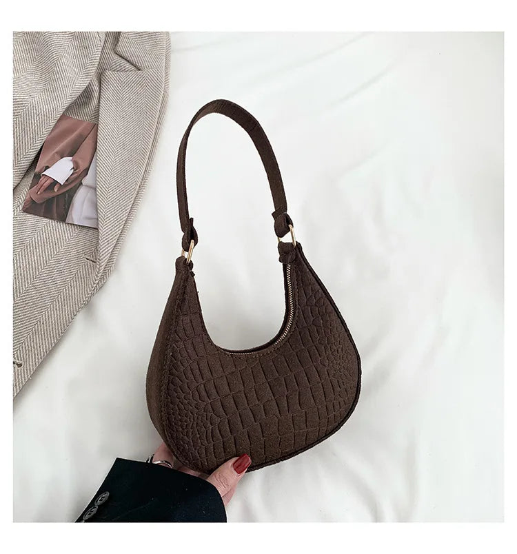Y2k Vintage Women Underarm Bag Korean Casual Cute White Shoulder Bag Ladies Slings