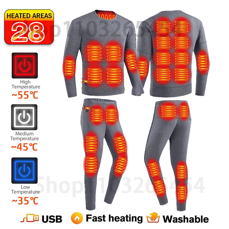 New 52 Areas Heated Underwear Winter