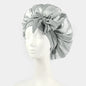 Satin Bonnet Silk Bonnet Adjustable Bonne For Sleeping Hair Bonnet With Tie Band Bonnets For Women Men
